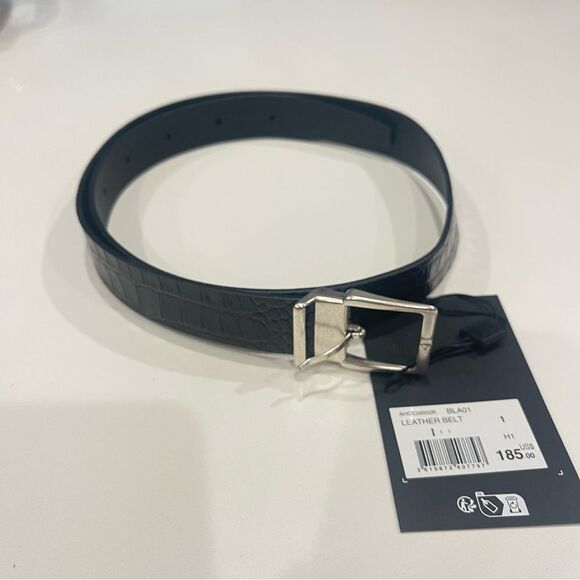 $195 The Kooples REVERSIBLE TWO-TONE LEATHER BELT NWT - Picture 11 of 11